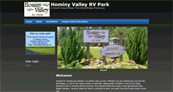 Desktop Screenshot of hominyvalleyrvpark.com